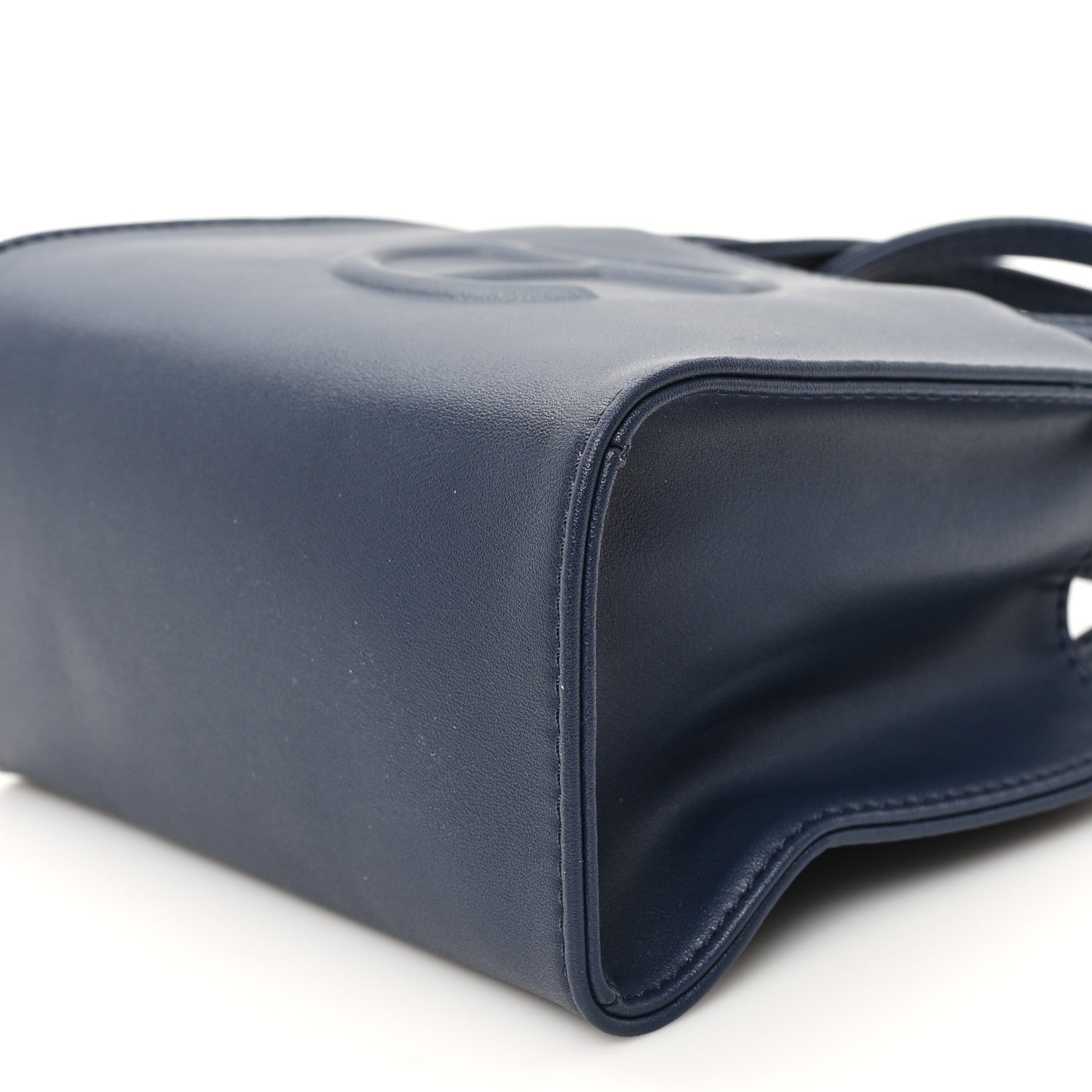 Telfar Vegan Leather Small Shopping Bag Navy 10 of 10