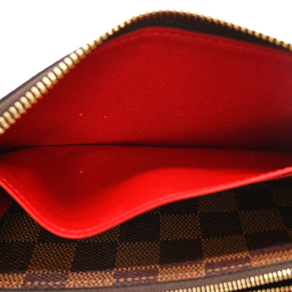 Louis Vuitton Damier Ebene Clemence Wallet Cherry 8 of 10