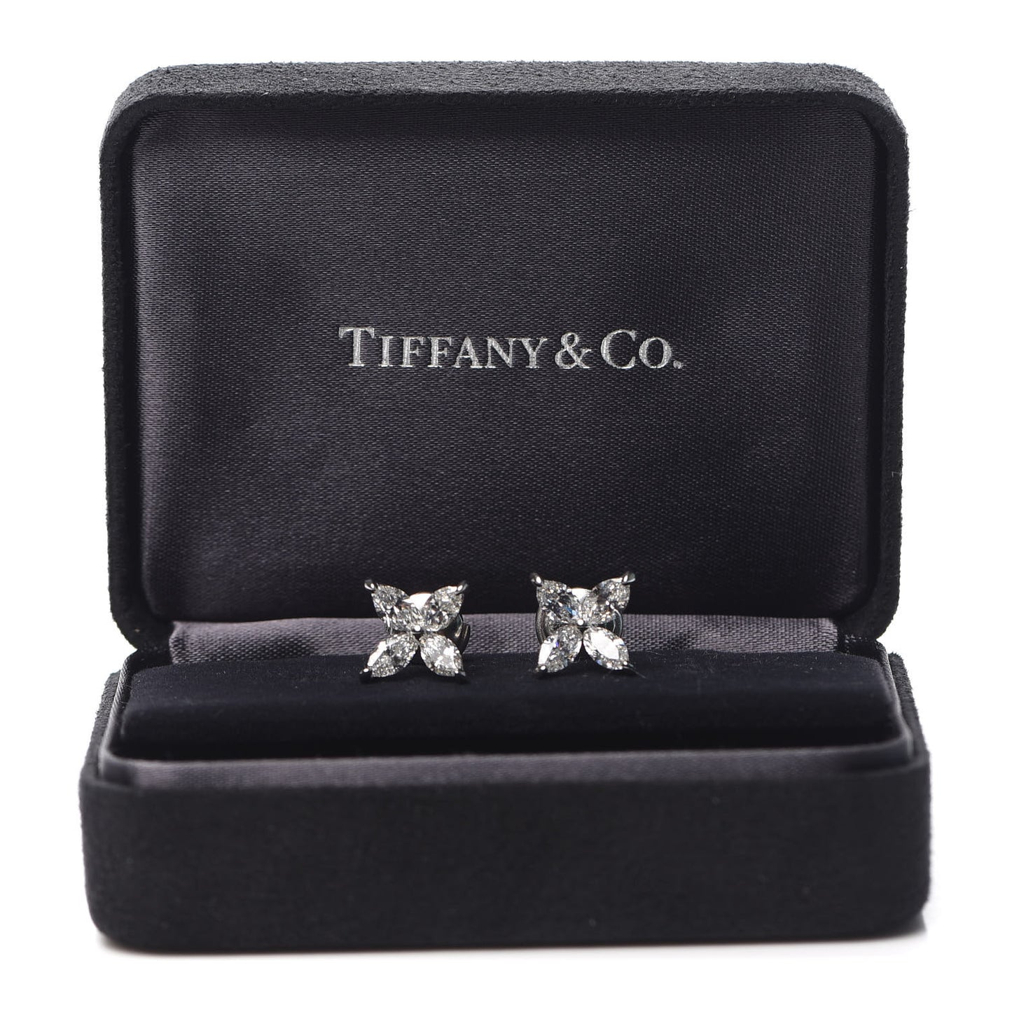 Platinum Diamond Large Victoria Earrings