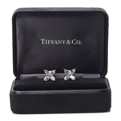 Tiffany Platinum Diamond Large Victoria Earrings 5 of 5