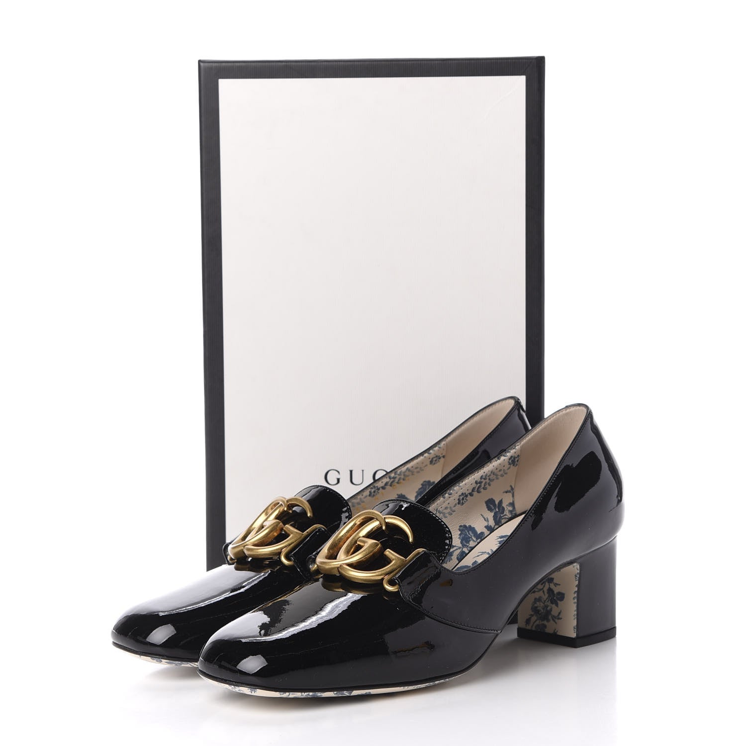 Gucci Vernice GG Victoire 55mm Loafer Pumps 41 Black 9 of 9
