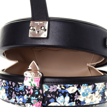 Louis Vuitton Calfskin Floral Print Petite Boite Chapeau Black 3 of 4