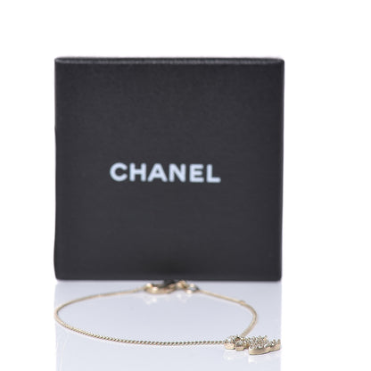 Chanel Pearl Crystal CC Bracelet Gold 5 of 5