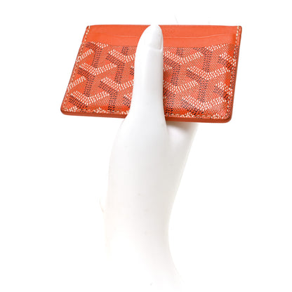 Goyard Goyardine Saint Sulpice Card Holder Orange 2 of 7