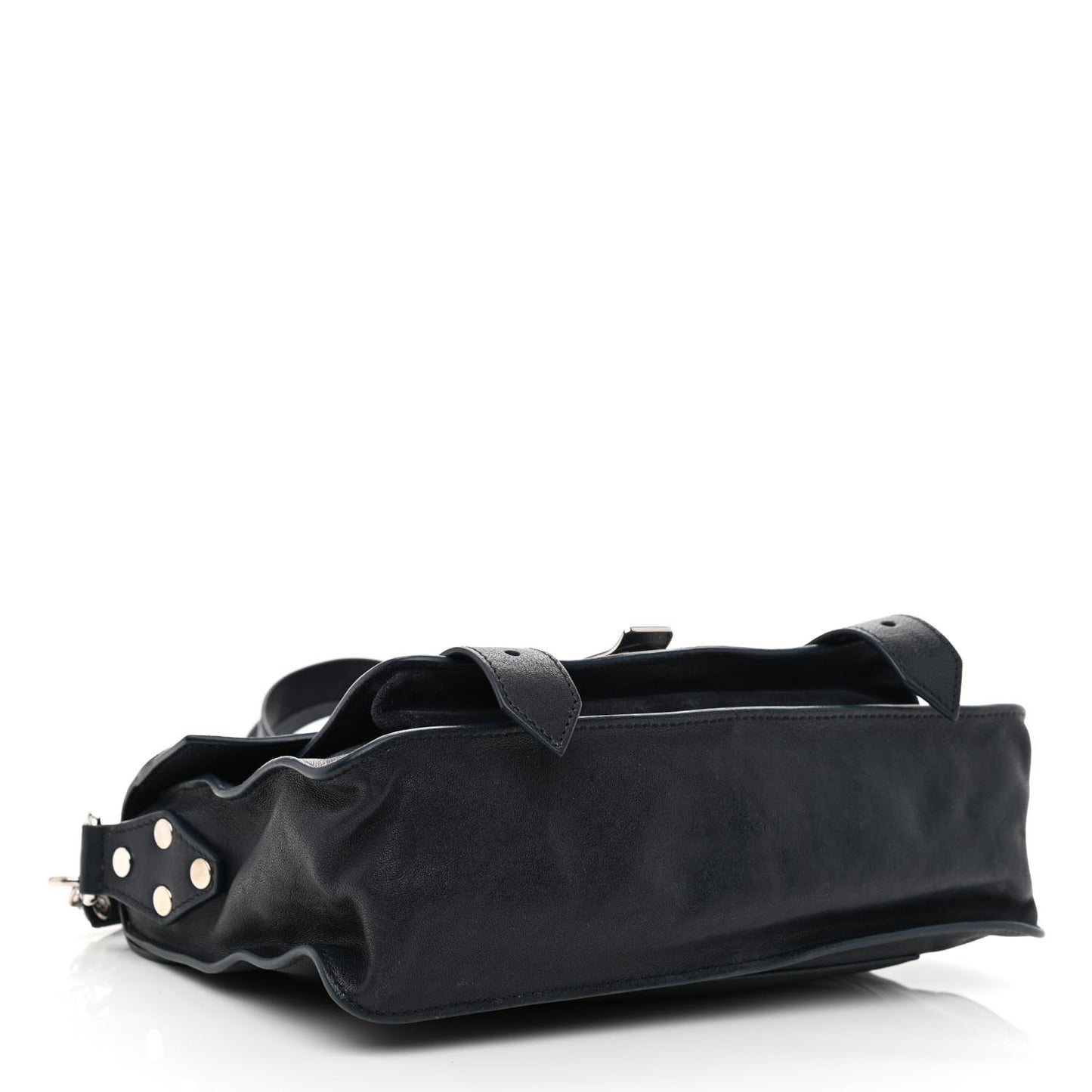 Calfskin SuedeTiny PS1 Satchel Dark Navy
