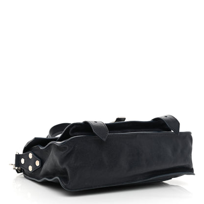 Proenza Schouler Calfskin SuedeTiny PS1 Satchel Dark Navy 4 of 9