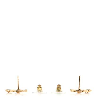 Chanel Metal Camellia CC Earrings Gold 3 of 6