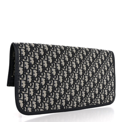 Christian Dior Oblique Fold Over Clutch Blue 3 of 12