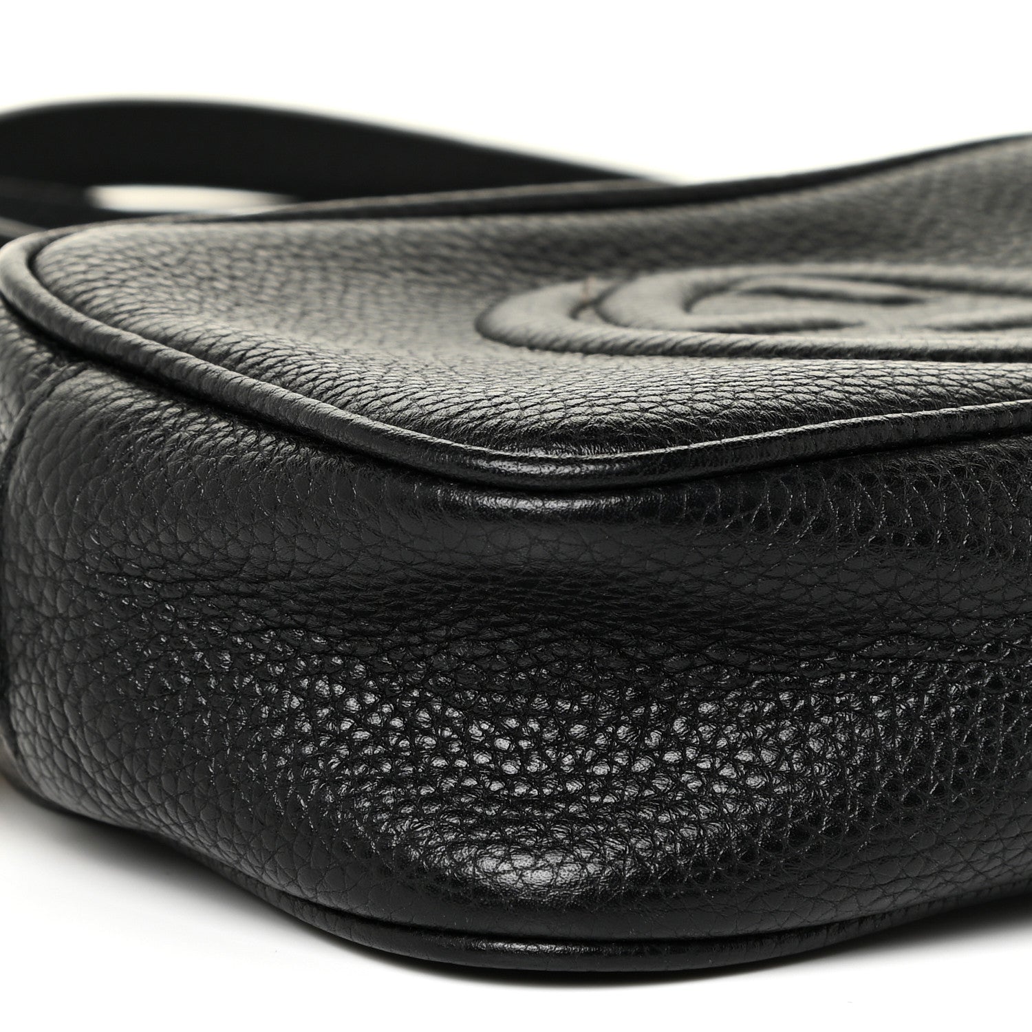 Gucci Pebbled Calfskin Mini Soho Disco Bag Black 8 of 12