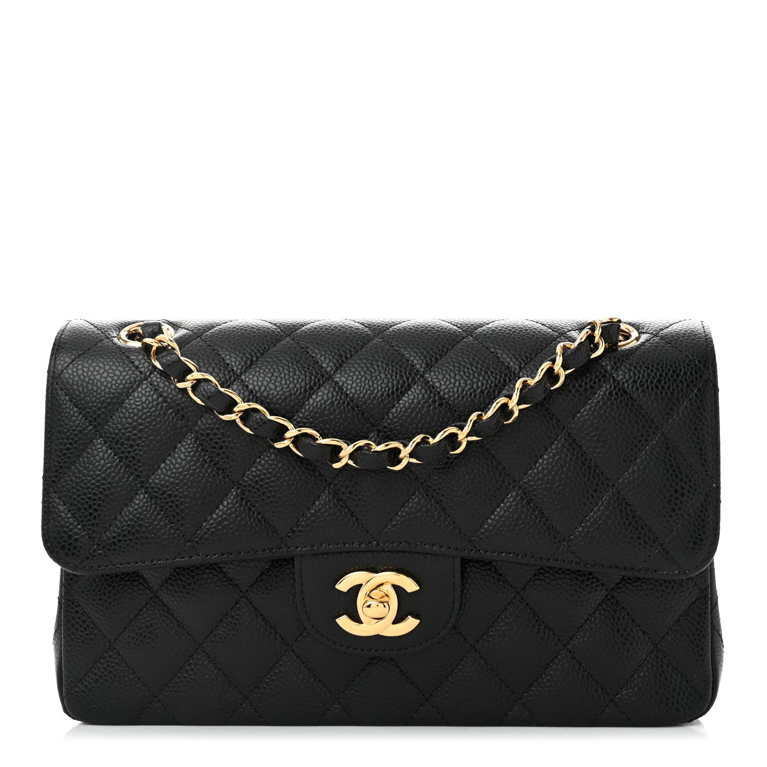 Chanel Caviar Quilted Small Double Flap Black 1 of 10