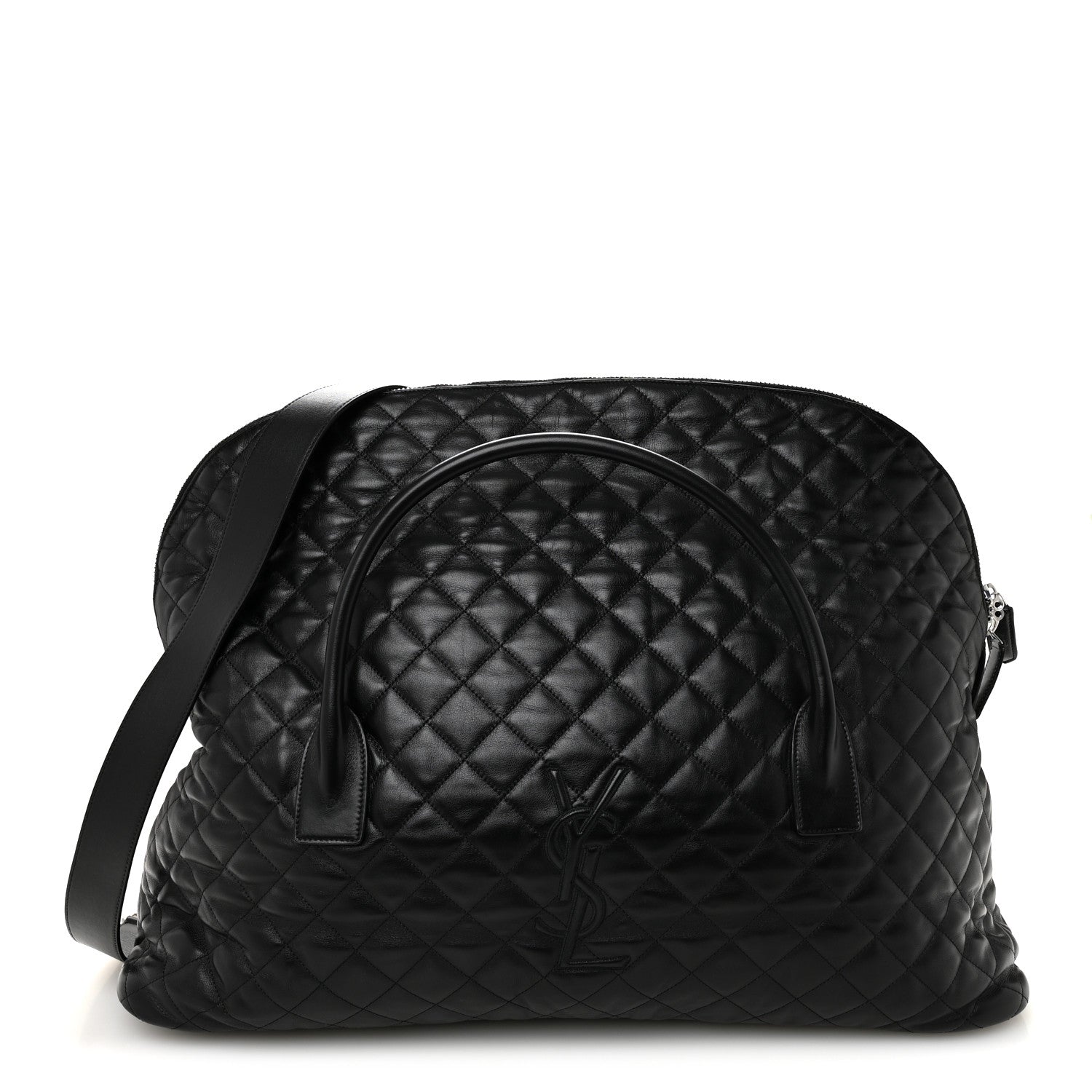 Saint Laurent Calfskin Quilted ES Giant Travel Bag Black 1 of 9