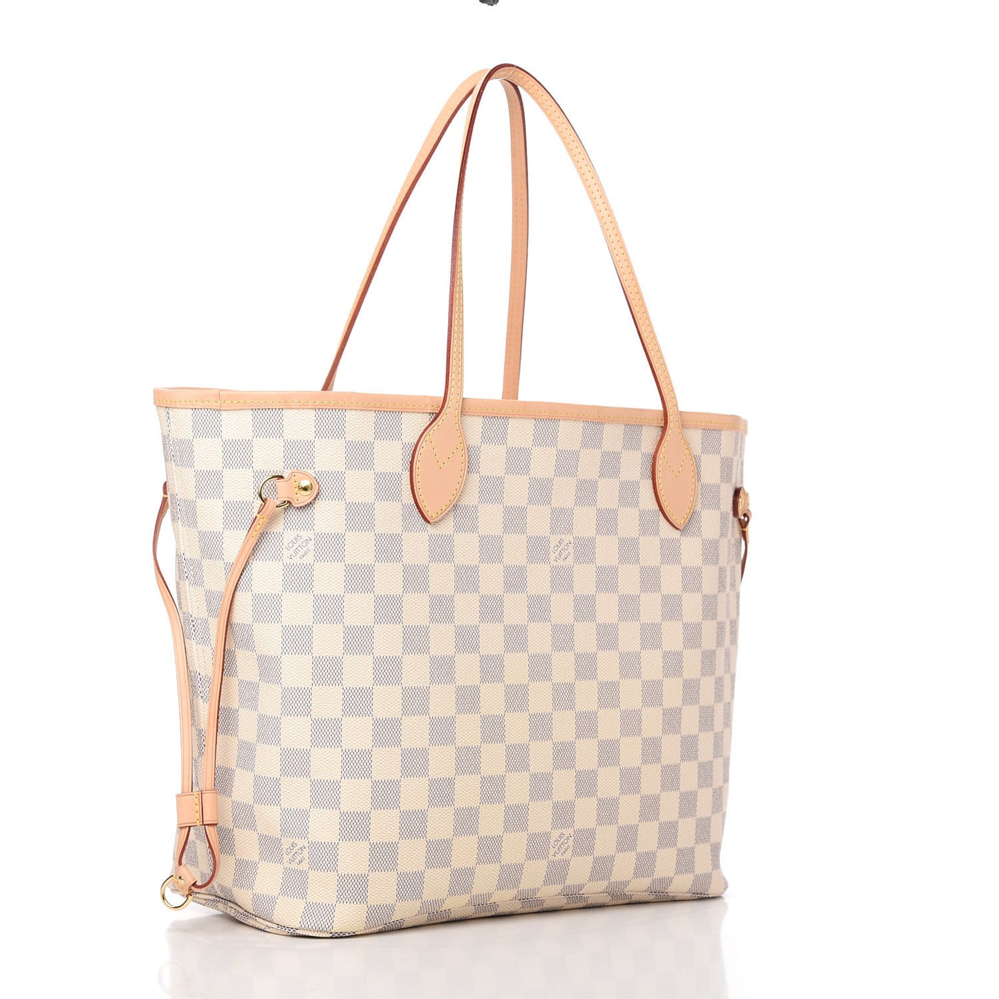 Damier Azur Neo Neverfull MM Rose Ballerine
