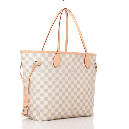 Louis Vuitton Damier Azur Neo Neverfull MM Rose Ballerine 3 of 12