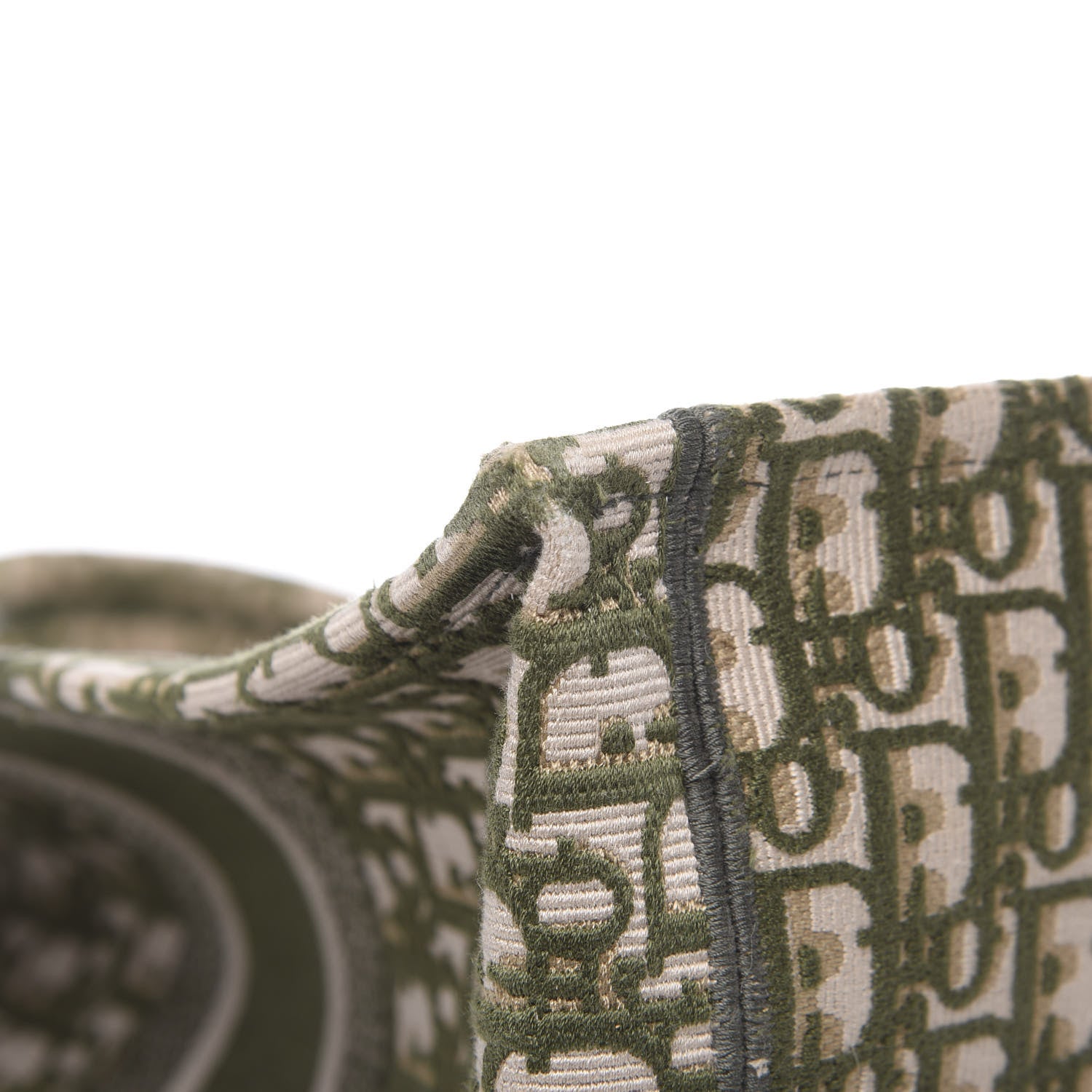 Christian Dior Oblique Book Tote Green Multicolor 10 of 13