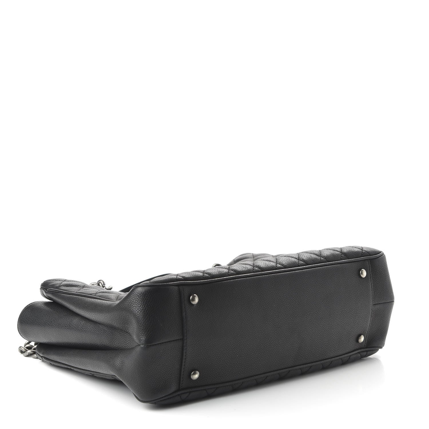 Chanel Caviar Quilted Medium Rock In Rome Tote Black 4 of 11