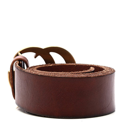 Gucci Faded Calfskin Double G 40mm Belt 80 32 Cuir 2 of 4