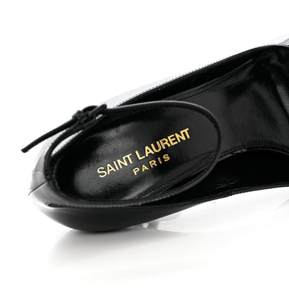 Saint Laurent Patent Calfskin Opyum 110 Sandals 37 Black 6 of 10