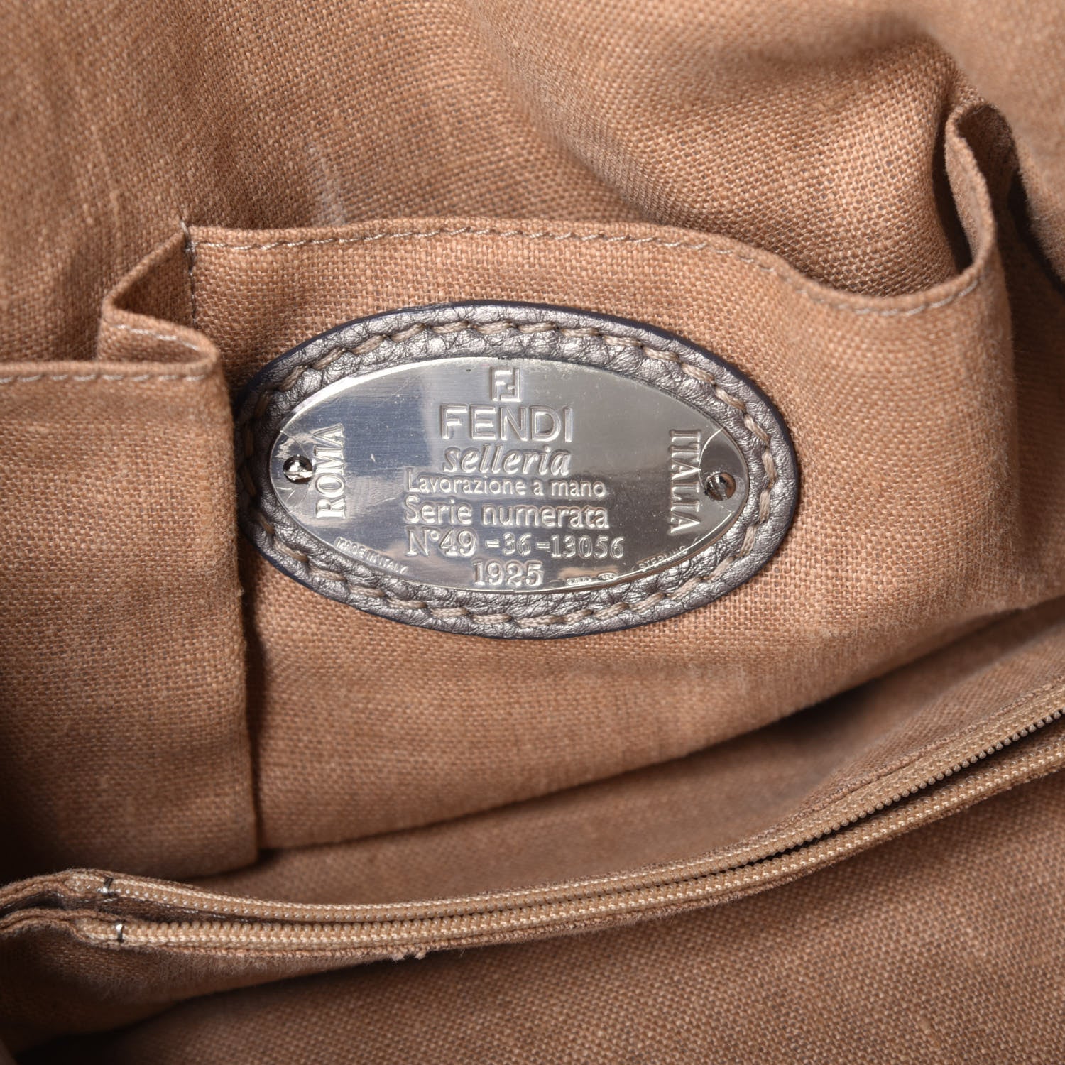 Fendi Cuoio Romano Selleria 2Bag Peltro 6 of 8