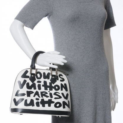 Louis Vuitton Graffiti Alma MM Black 2 of 6