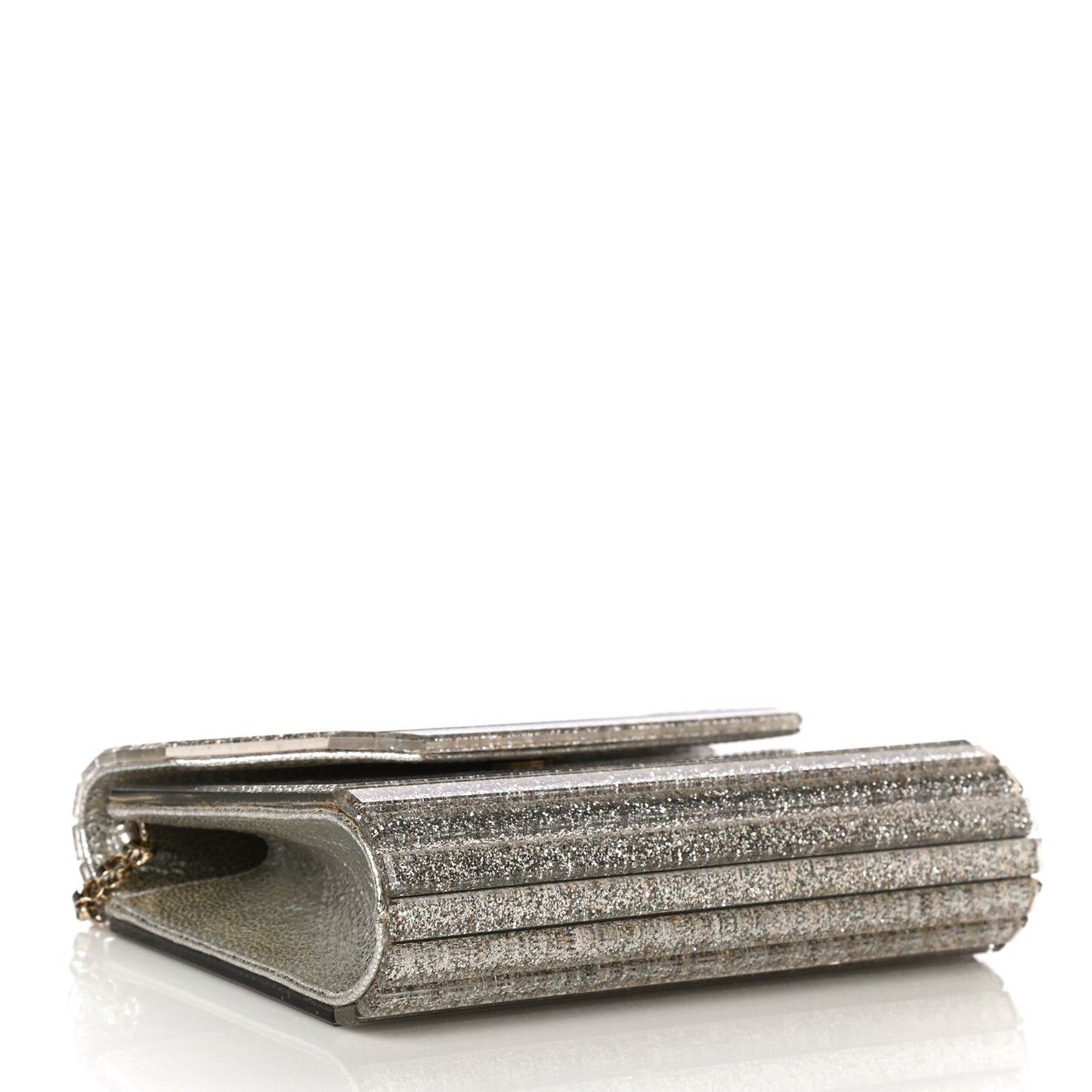 Acrylic Glitter Candy Clutch Champagne