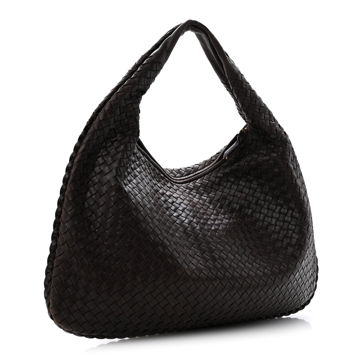 Bottega Veneta Nappa Intrecciato Large Veneta Hobo Ebano 3 of 13