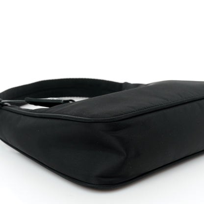 Prada Tessuto Nylon Mini Re-Edition 2000 Bag Black 8 of 9