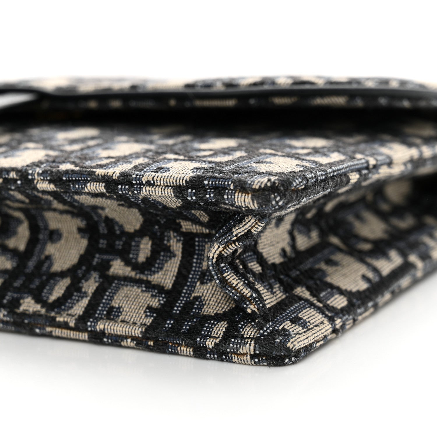 Christian Dior Oblique Saddle Chain Pouch Blue 9 of 12