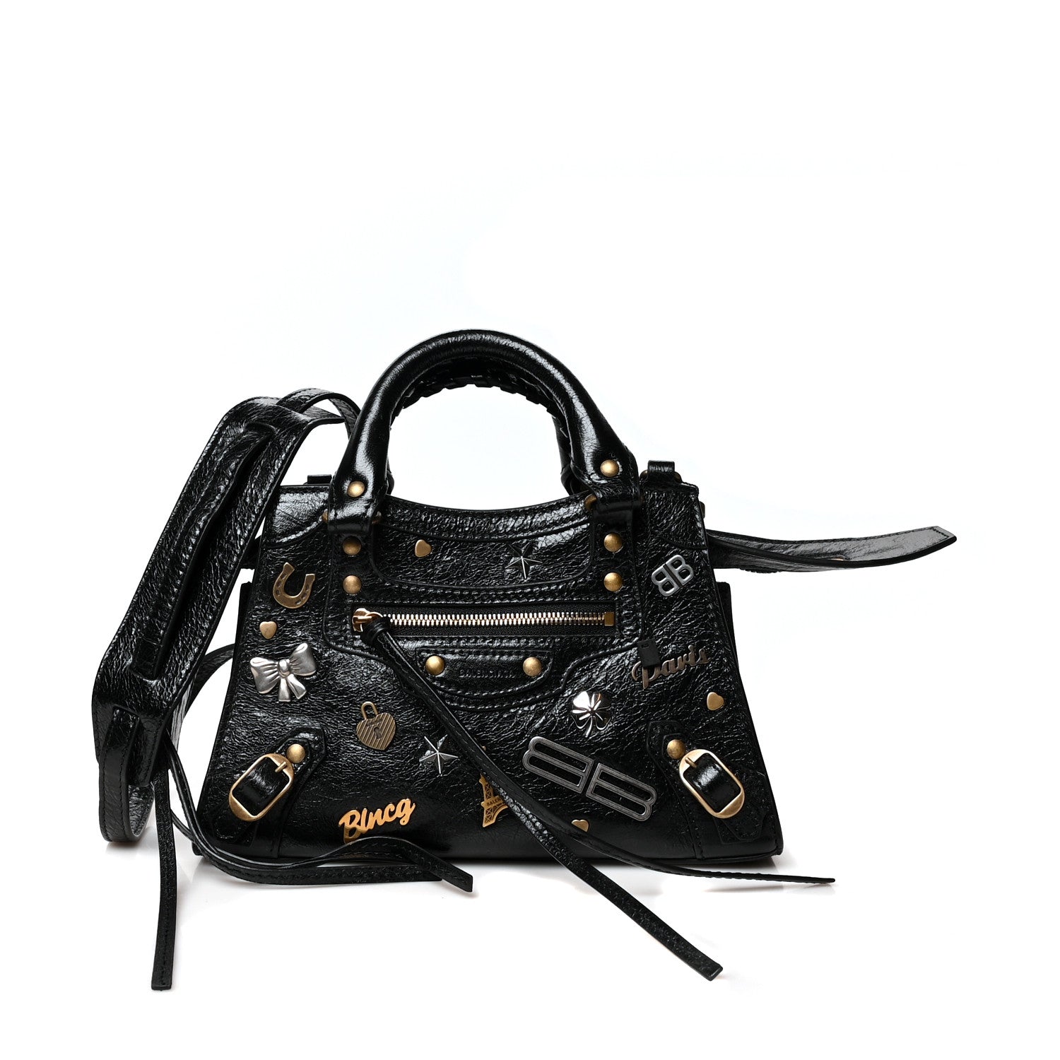 Balenciaga Agneau Neo Classic Hardware Pins Mini City Black 1 of 11