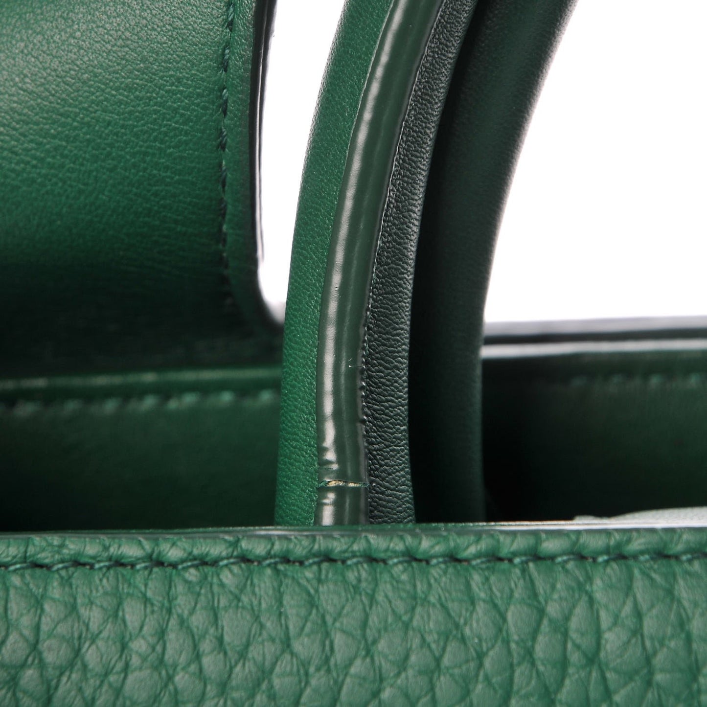 Grained Calfskin Medium Diorever Flap Green