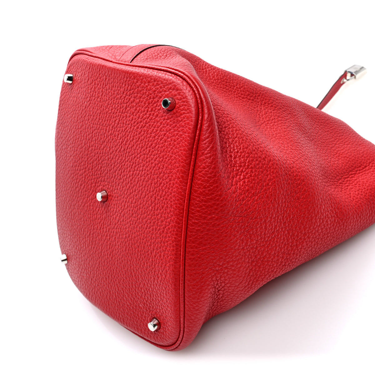 Hermes Taurillon Clemence Picotin Lock 26 GM Rouge Casaque 10 of 10