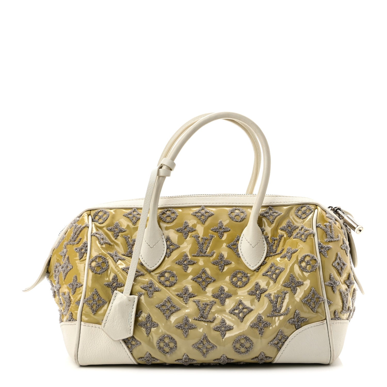 Louis Vuitton Monogram Bouclettes Speedy Round Perle 1 of 10