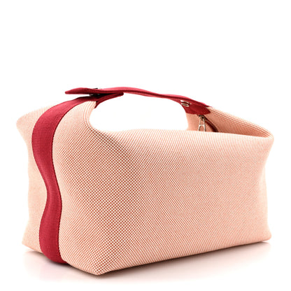 Hermes Canvas Large Bride-A-Brac Cabriole Case Terracotta 3 of 10