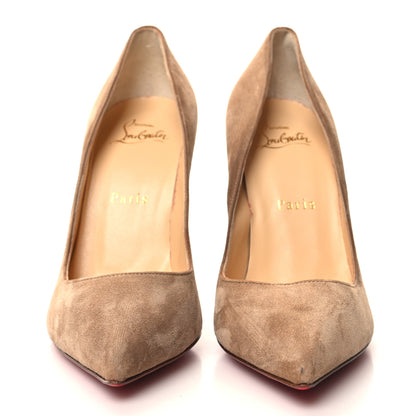 Christian Louboutin Veau Velours Pigalle Follies 100 Pumps 36.5 Fennec 2 of 8