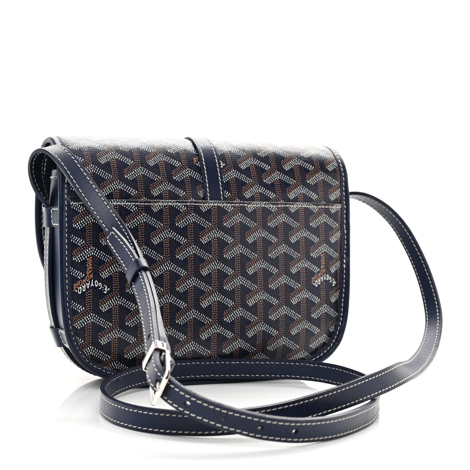 Goyard Goyardine Belvedere II PM Messenger Bag Navy 3 of 9