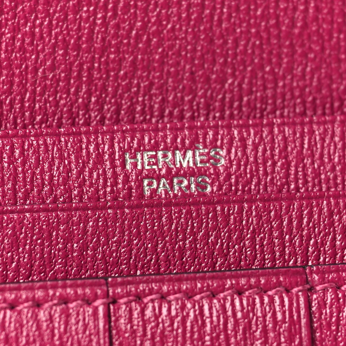 Shiny Alligator Bearn Wallet Rose Pourpre