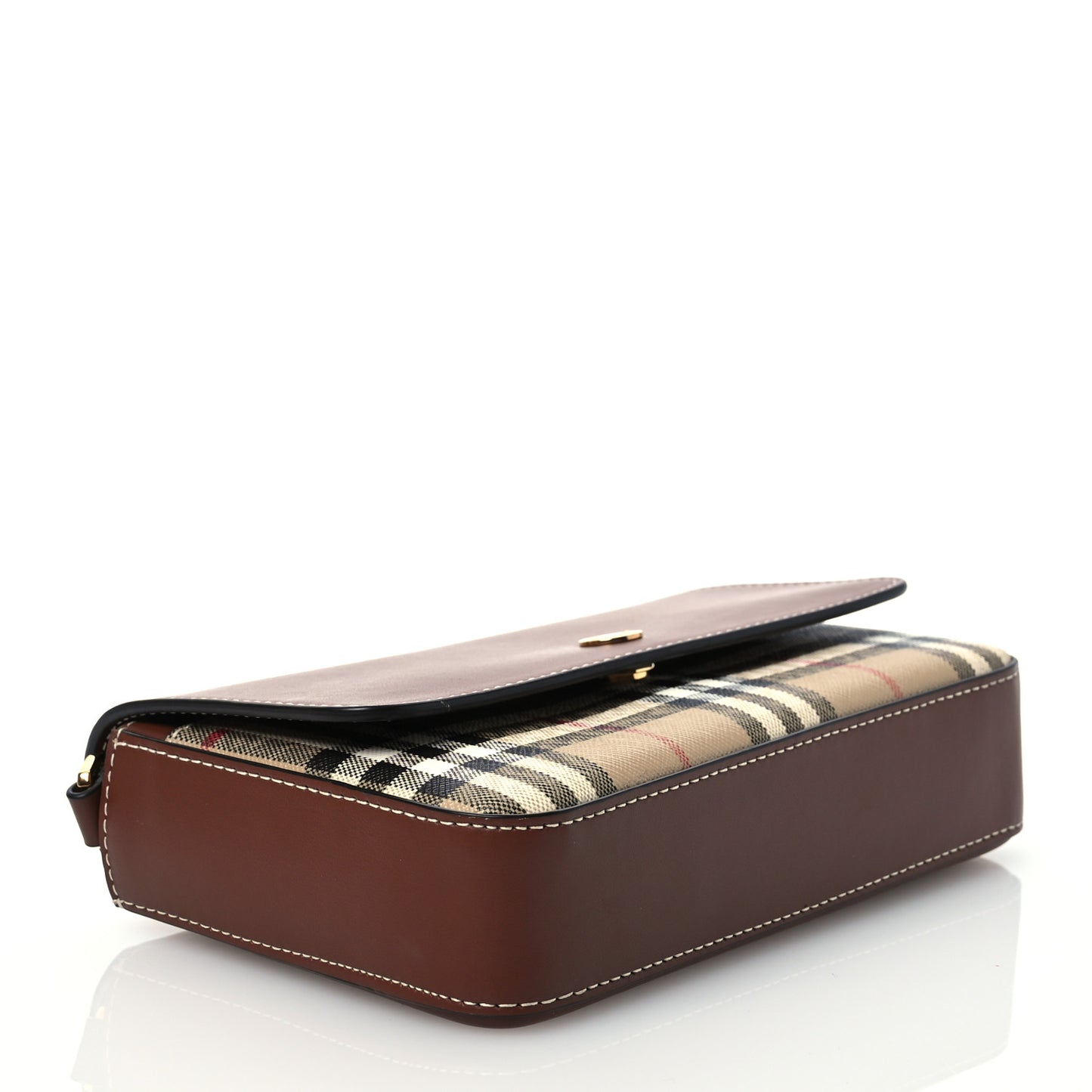 Calfskin Vintage Check New Hampshire Bag Archive Beige Tan