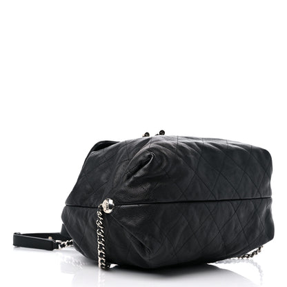Chanel Grained Calfskin Stitched Braided With Style Backpack Black 4 of 9