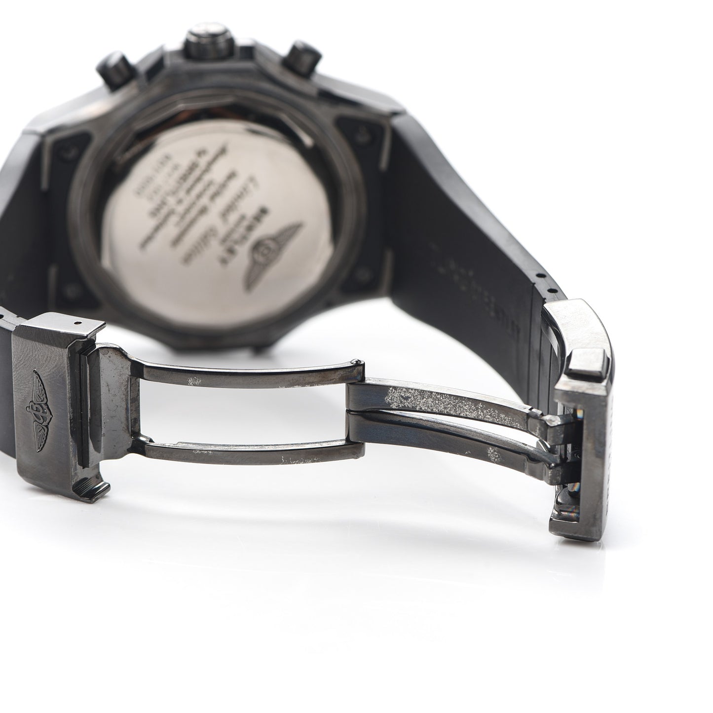 Carbon Steel Rubber 49mm Bentley GMT Chronograph Limited Edition Automatic Watch Black M47362