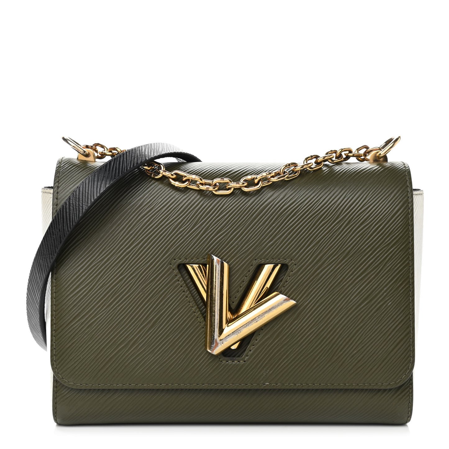 Epi Twist Shoulder Bag MM Kaki