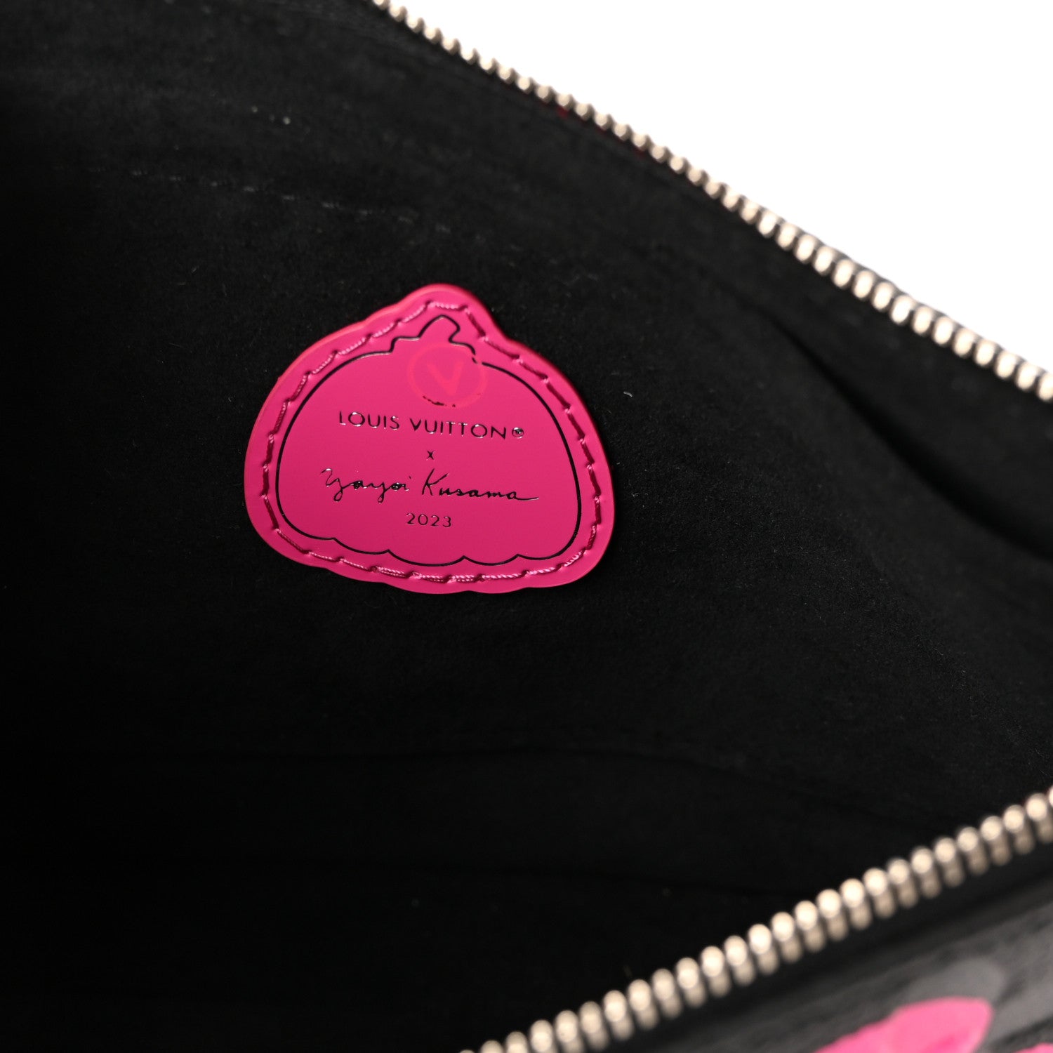 Louis Vuitton LV X YK Empreinte Multi Pochette Accessories Large Pochette Black Fuchsia 5 of 9