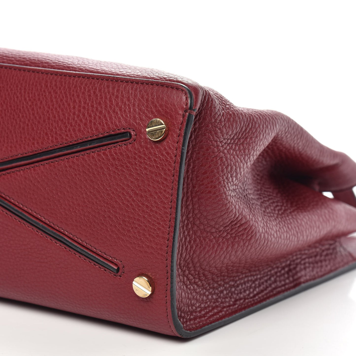 Pebbled Calfskin Large JoyLock Satchel Camelia