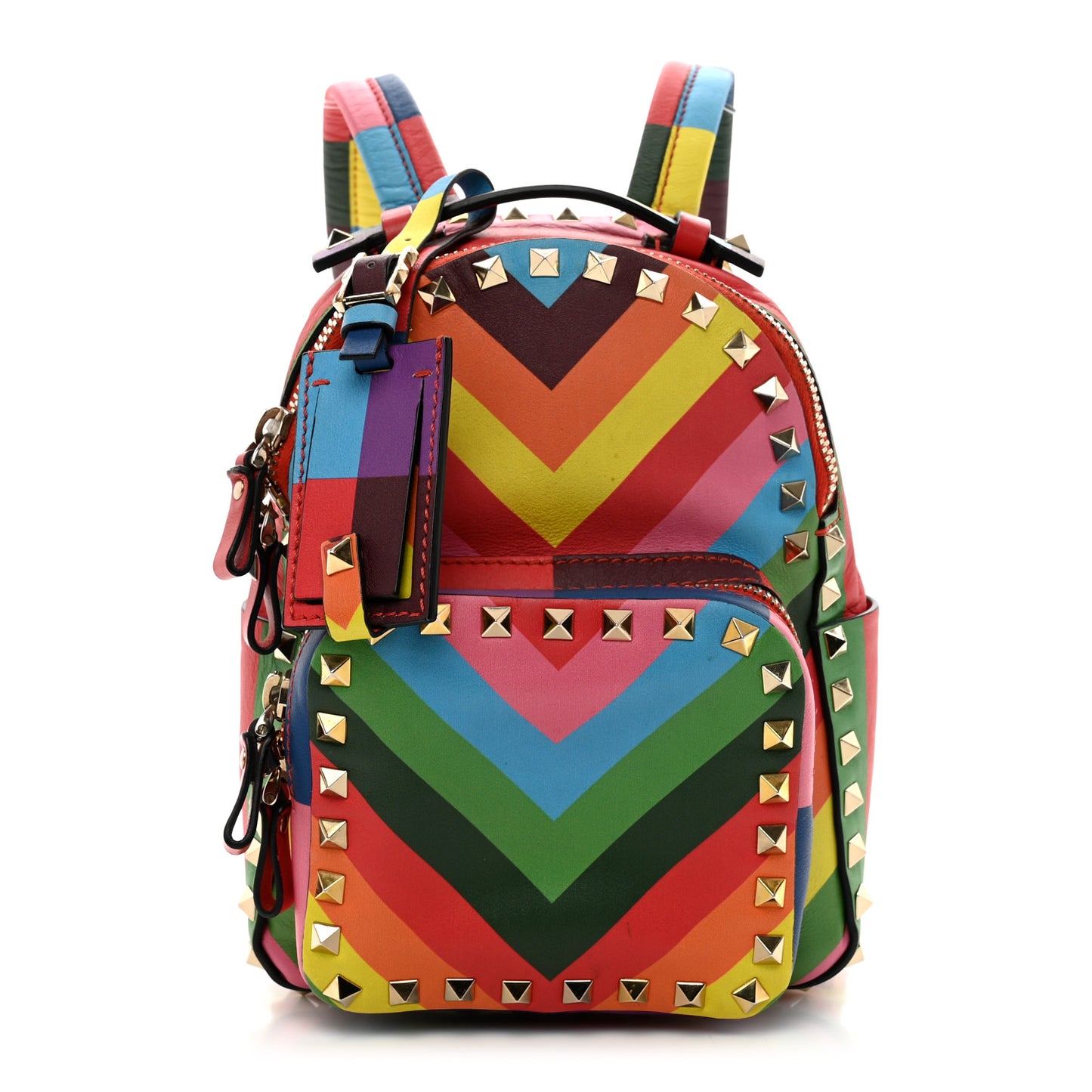 Calfskin 1973 Mini Rockstud Backpack Multicolor