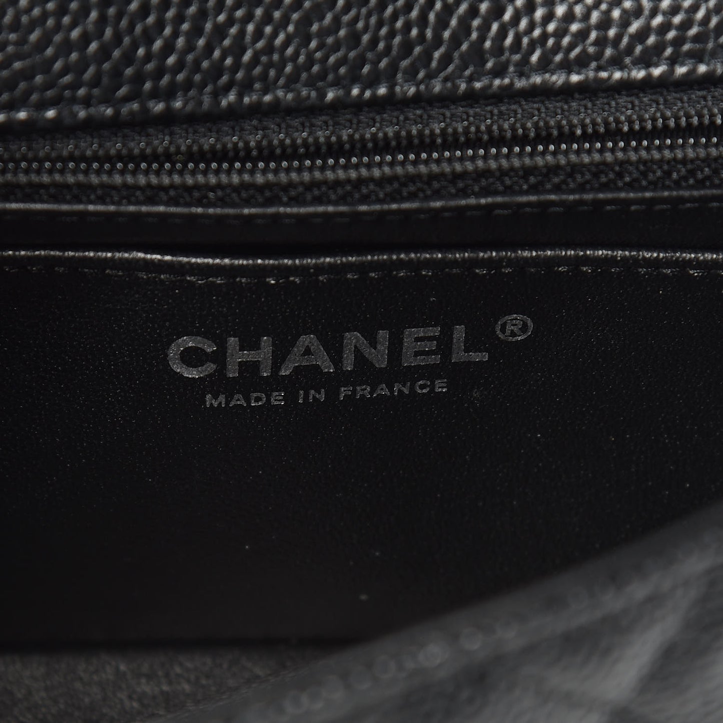 Caviar Quilted Mini Rectangular Flap Black