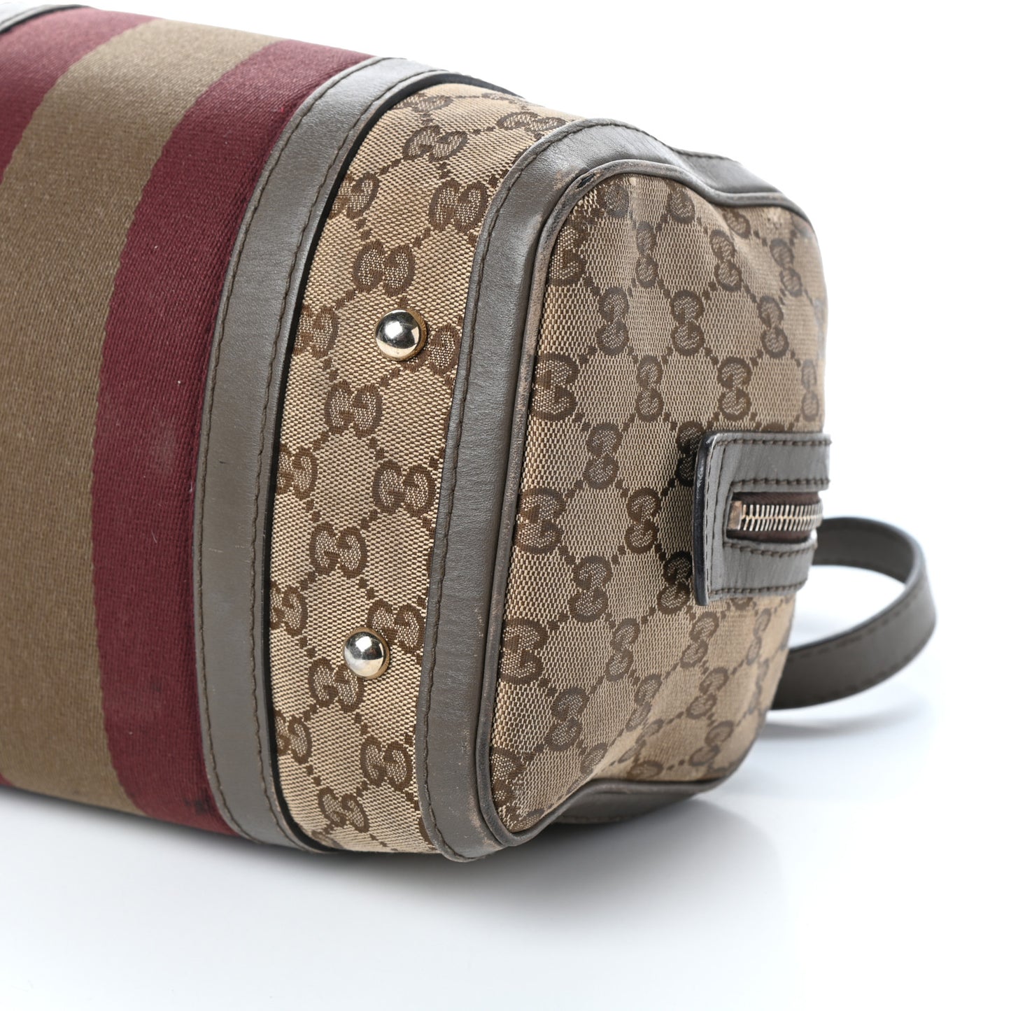 Monogram Vintage Web Small Boston Beige