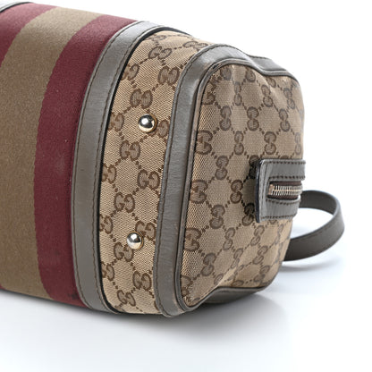 Gucci Monogram Vintage Web Small Boston Beige 10 of 10