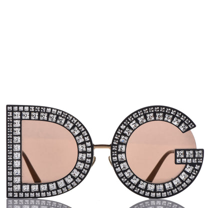 Dolce & Gabbana DG Crystal Sunglasses DG 6121 Black 3 of 7