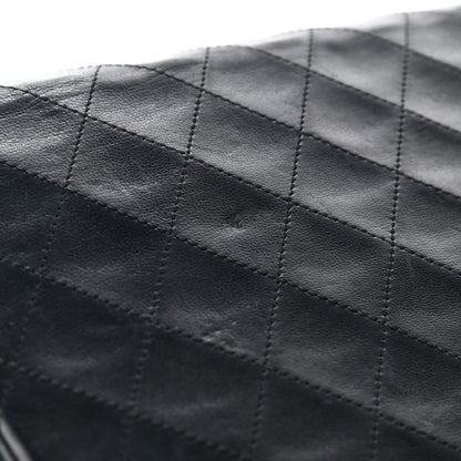 Chanel Lambskin Quilted Medium Double Flap Black 16 of 18
