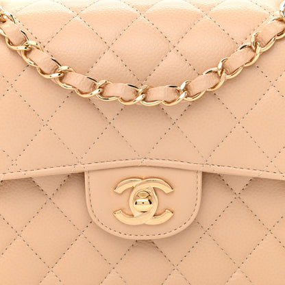 Chanel Caviar Quilted Small Double Flap Beige 8 of 11