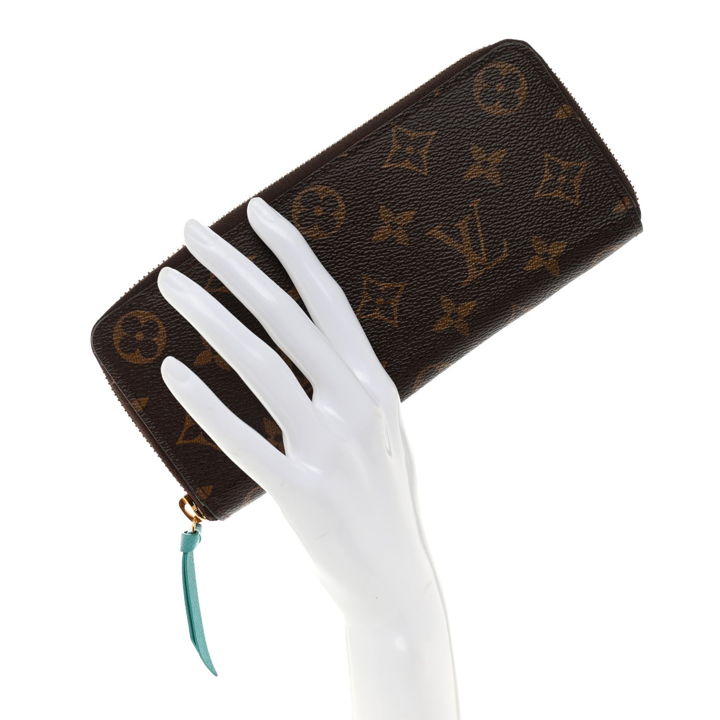Monogram Clemence Wallet Turquoise