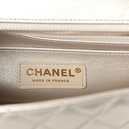 Chanel Metallic Caviar Quilted Mini Rectangular Flap Gold 5 of 8
